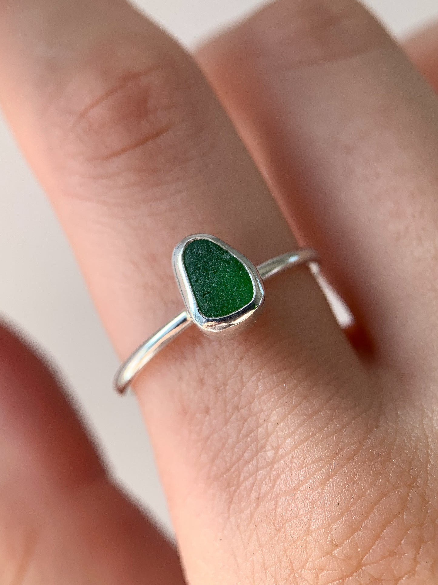 Sea Glass Ring (US 8.75)