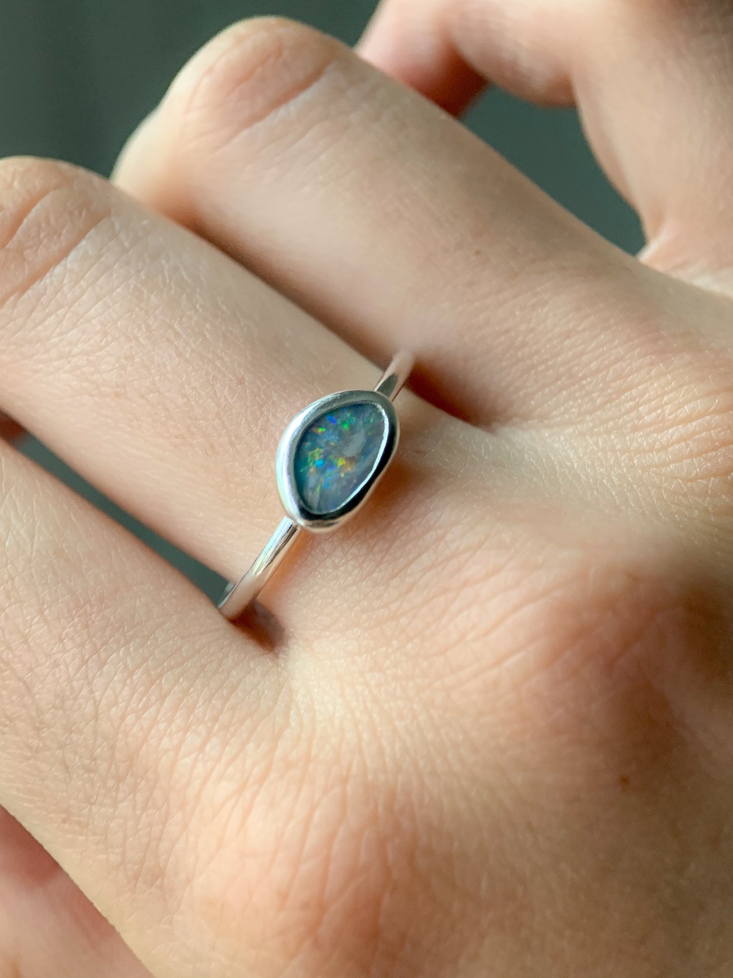 Australian Opal Ring (US 9.25)