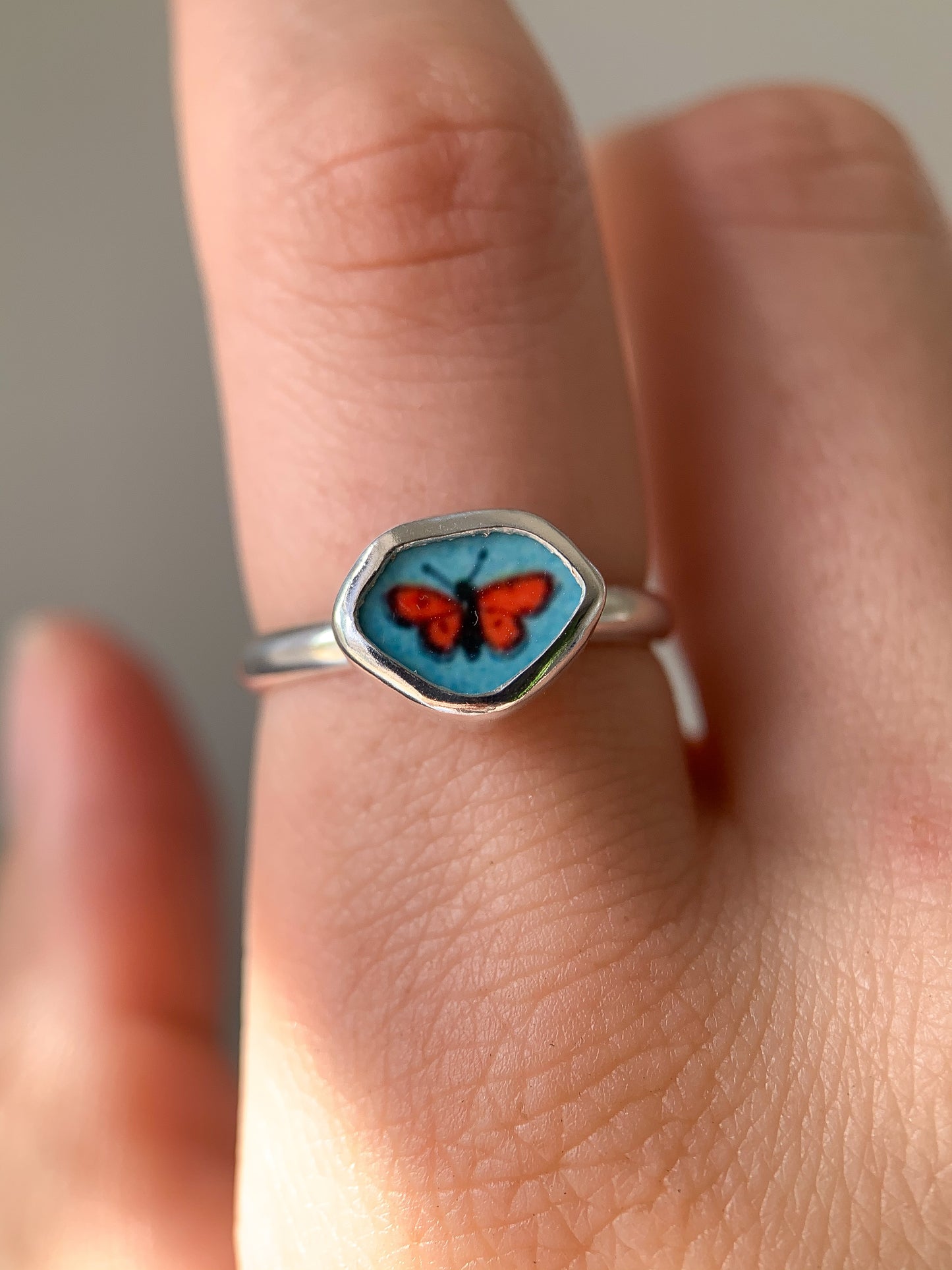 ~Vintage-Inspired~ Pottery Ring (US 7)