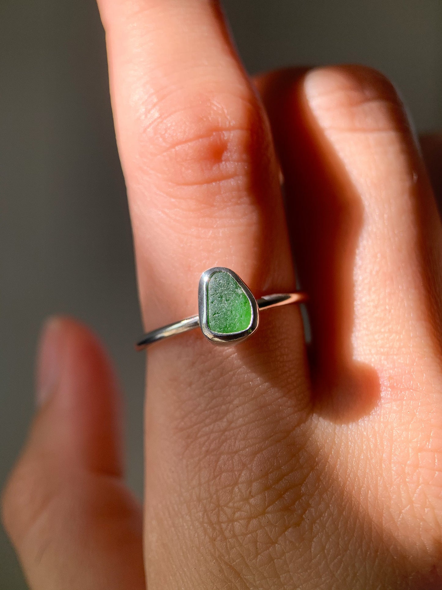 Sea Glass Ring (US 8.75)