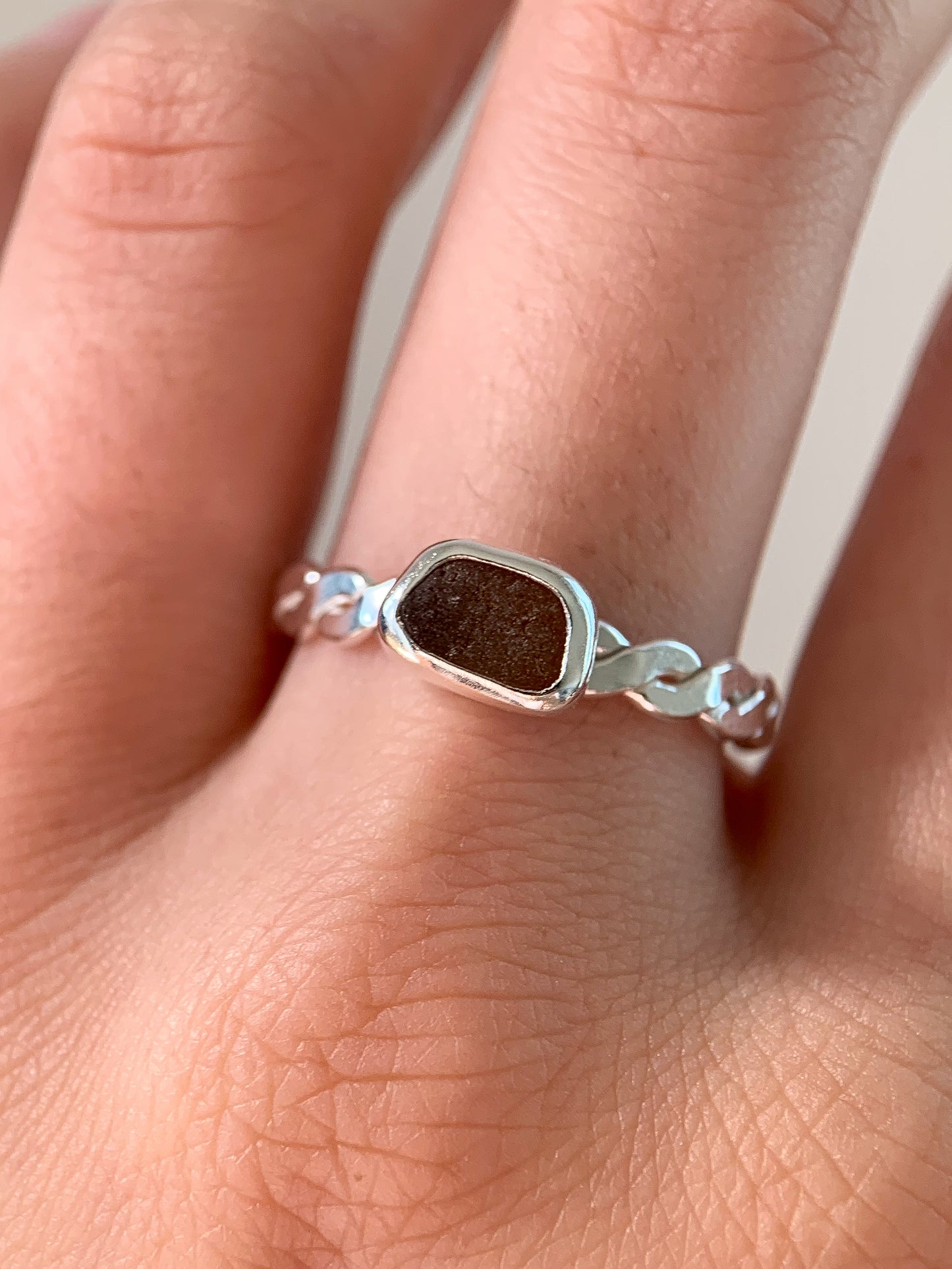Sea Glass Ring (US 9.75)