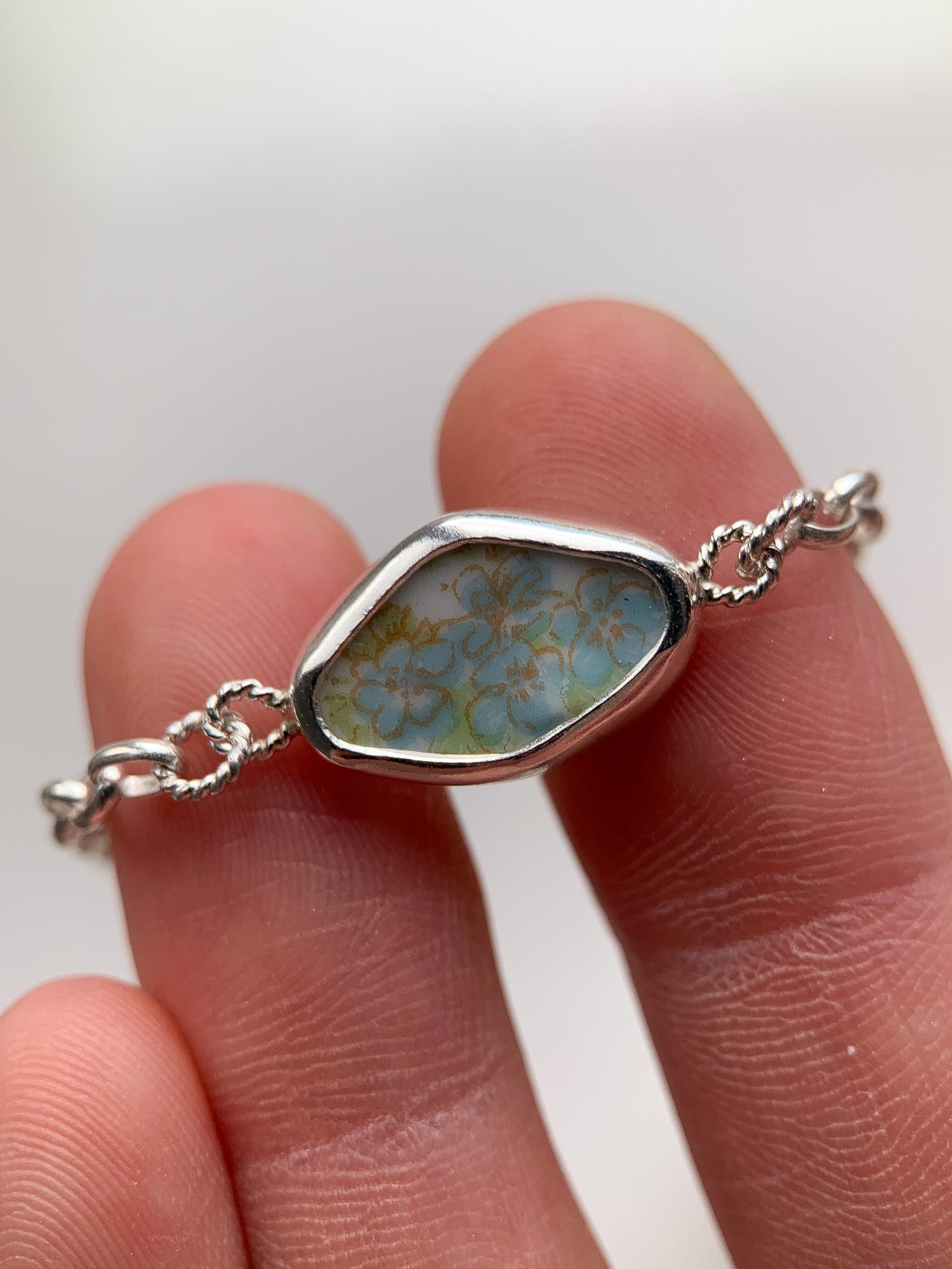 Upcycled Pottery Bracelet