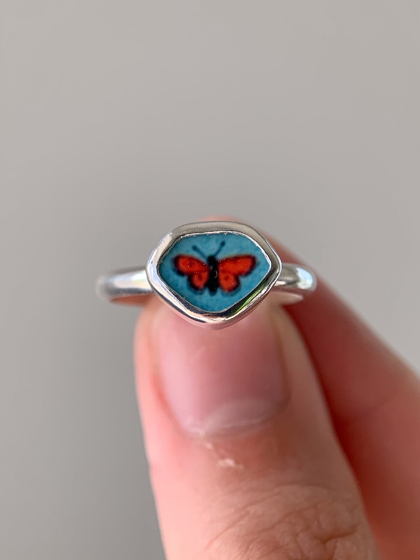 ~Vintage-Inspired~ Pottery Ring (US 7)