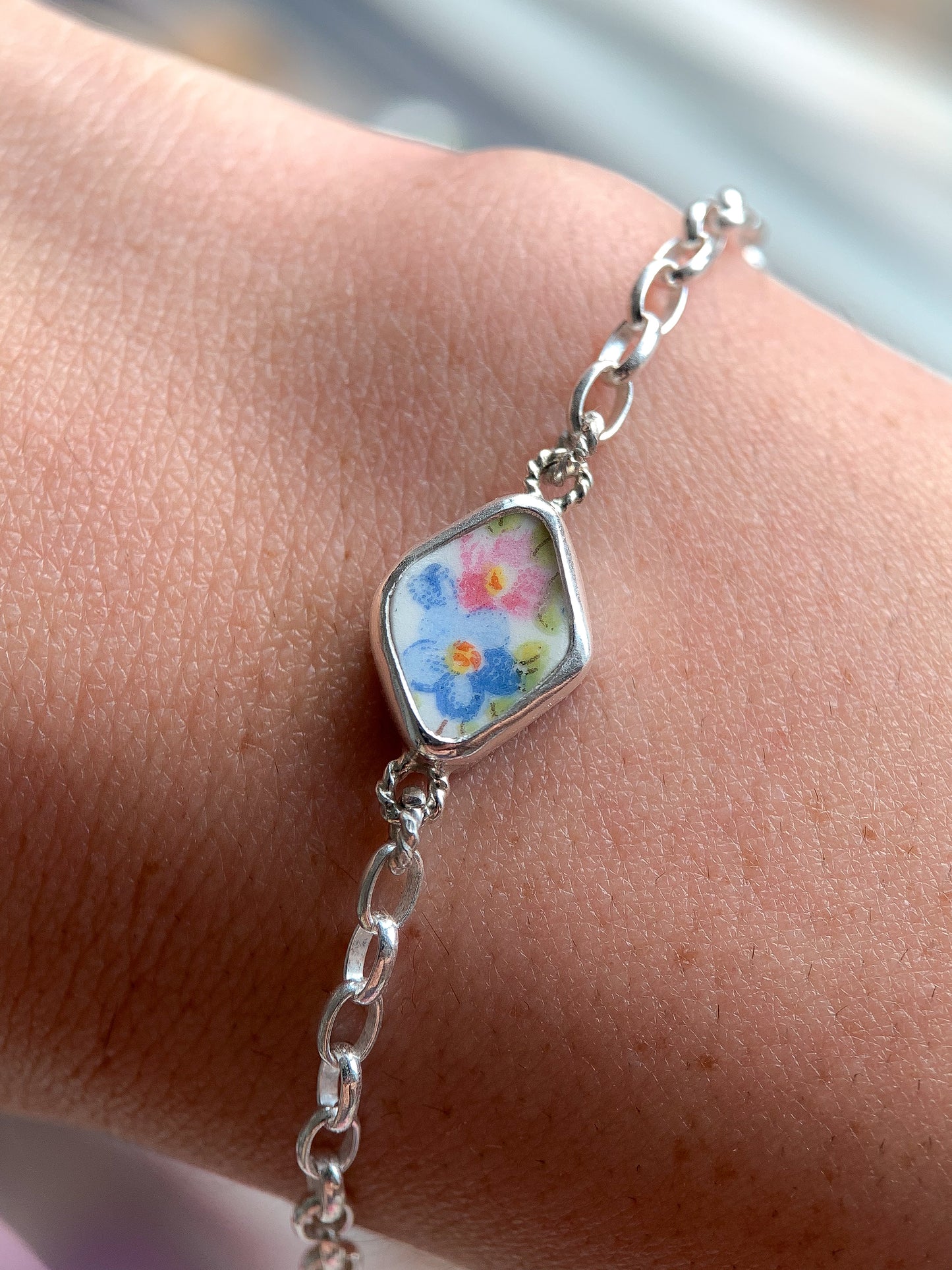 Upcycled Pottery Bracelet