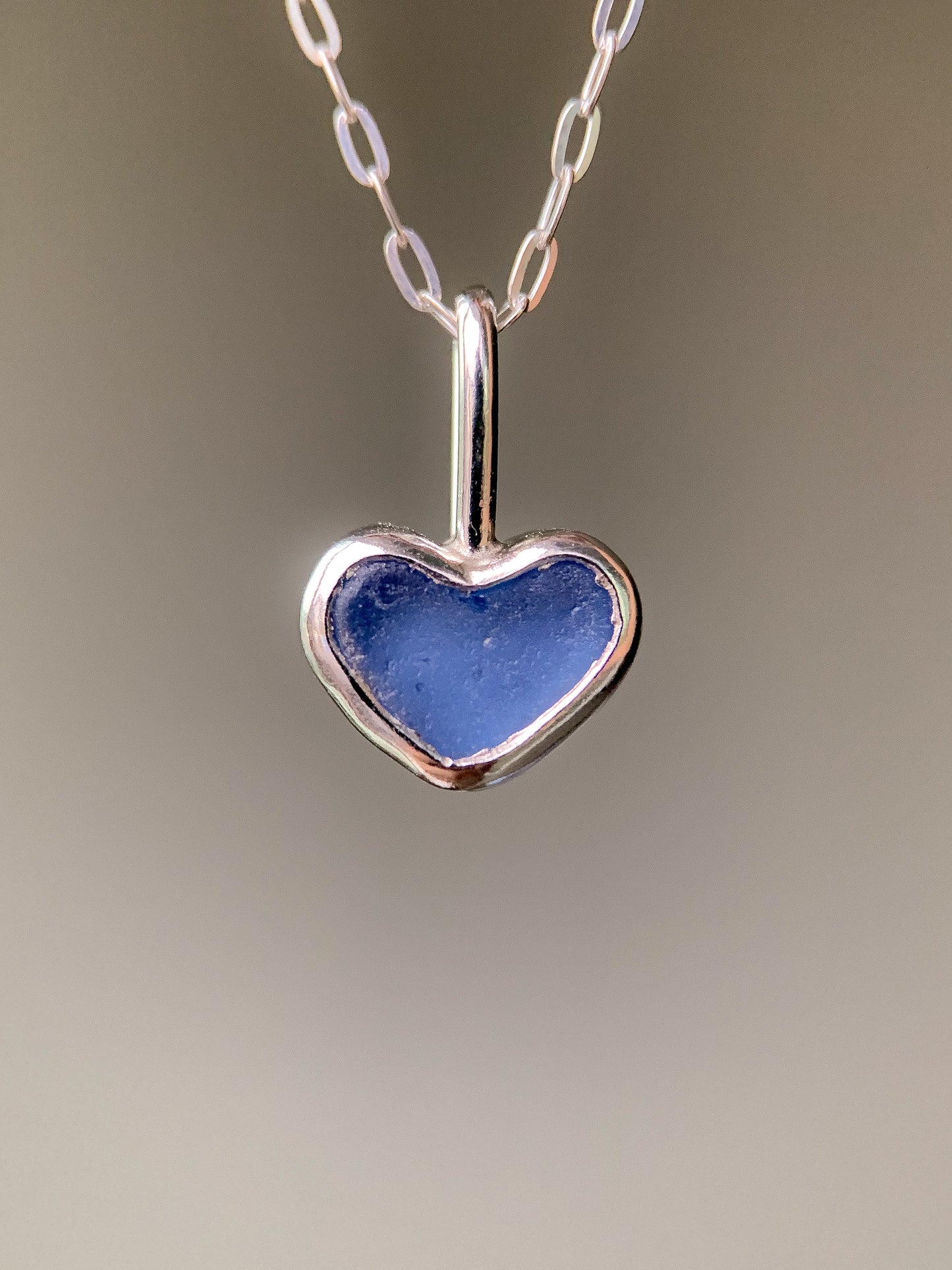 Sea Glass Heart Necklace