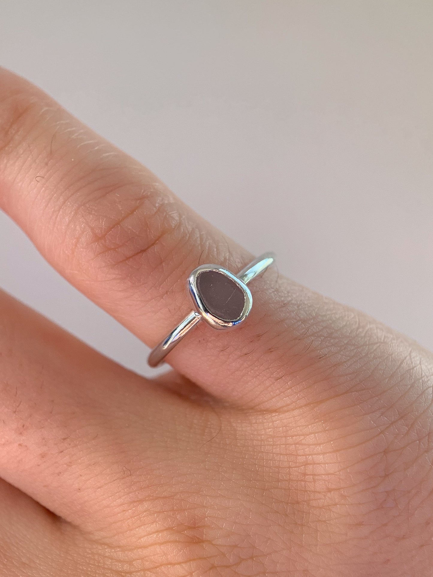 Sea Glass Ring (US 4)