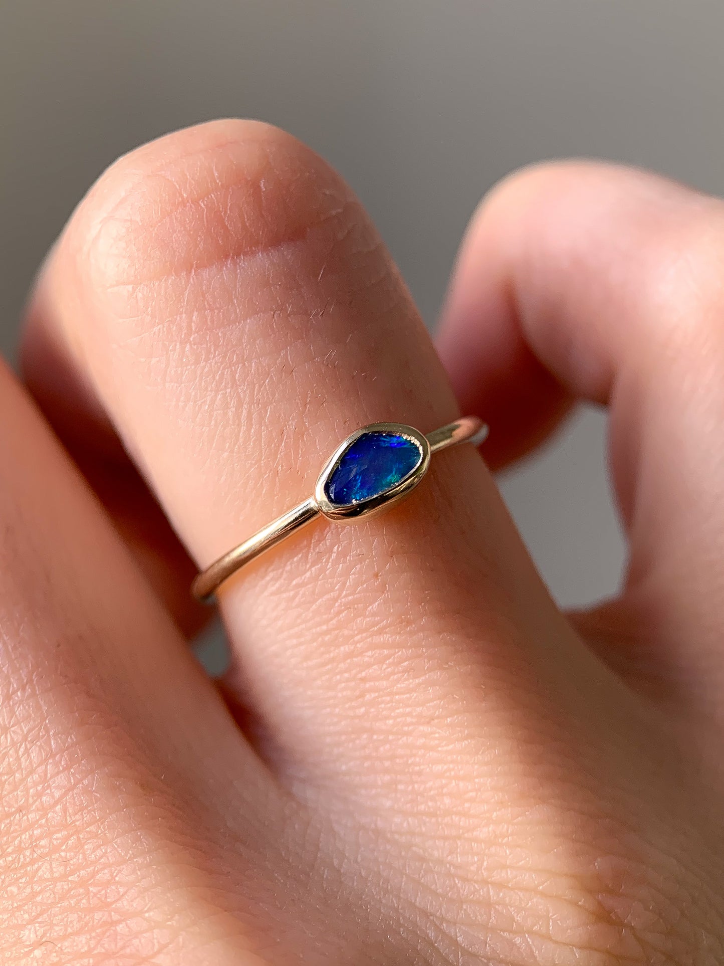 Australian Opal Ring (US 5.5)