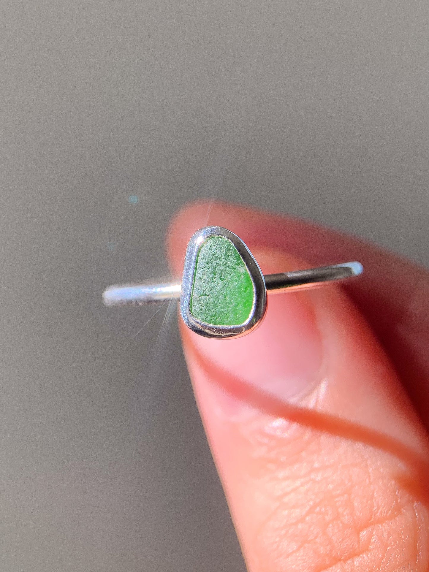 Sea Glass Ring (US 8.75)