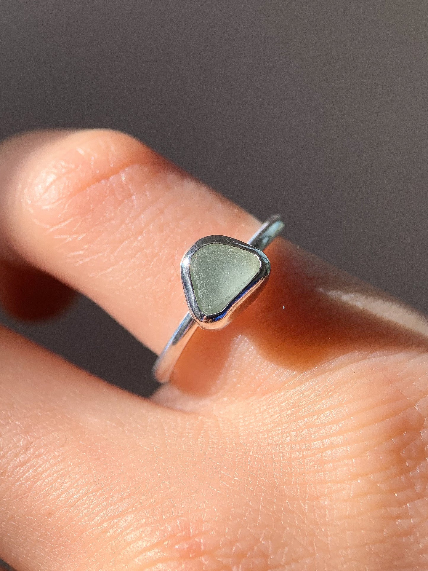 Sea Glass Ring (US 4.5)