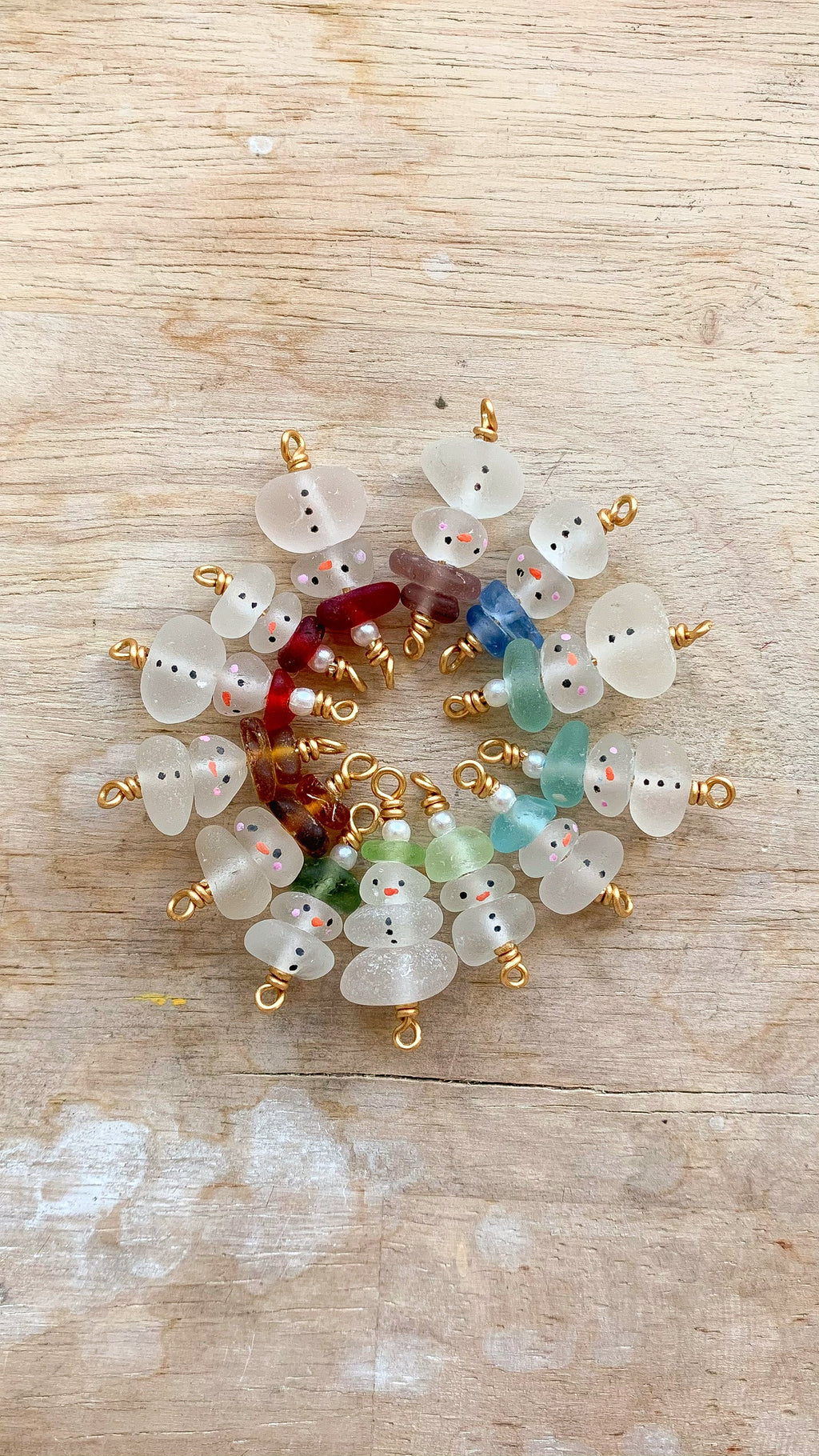 Sea Glass Christmas Ornaments