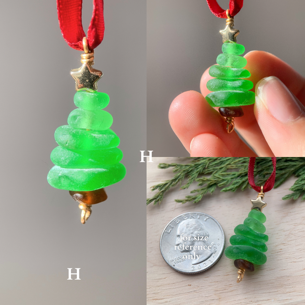 Sea Glass Tree Ornaments 🎄