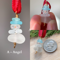 Sea Glass Snowman Ornament - Colorful ⛄️