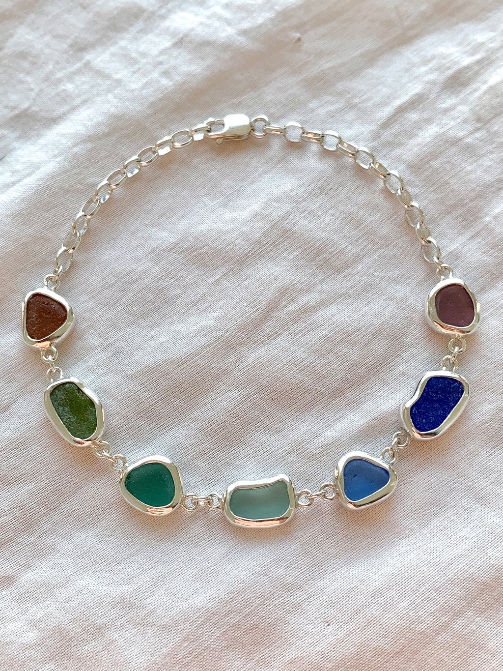Sea Glass Bracelet (adjustable)