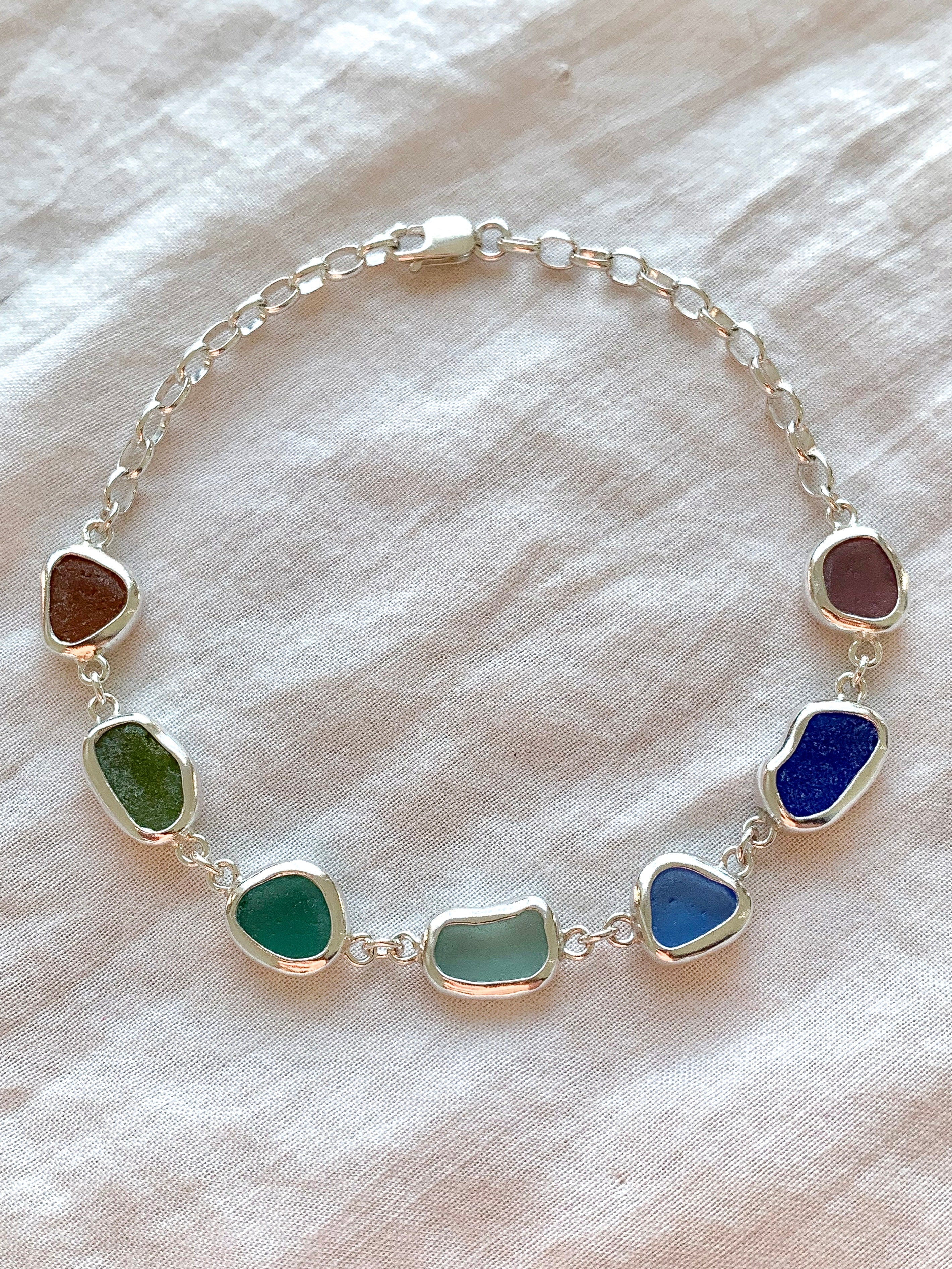 Sea Glass Bracelet (adjustable)