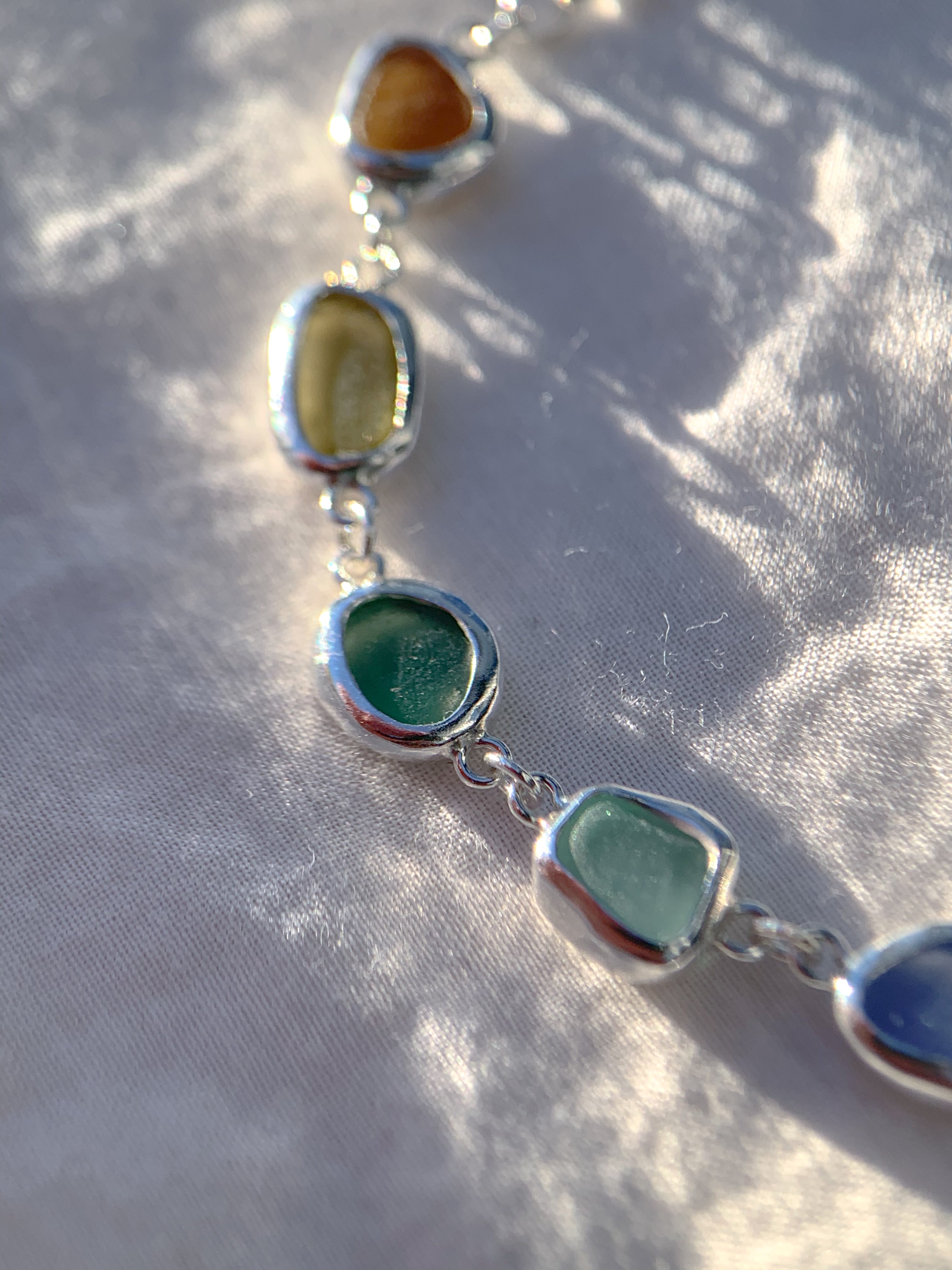 Sea Glass Bracelet (adjustable)