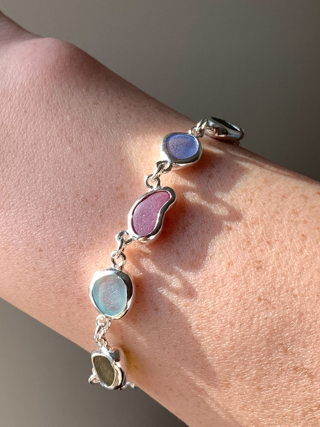 Sea Glass Bracelet (adjustable)