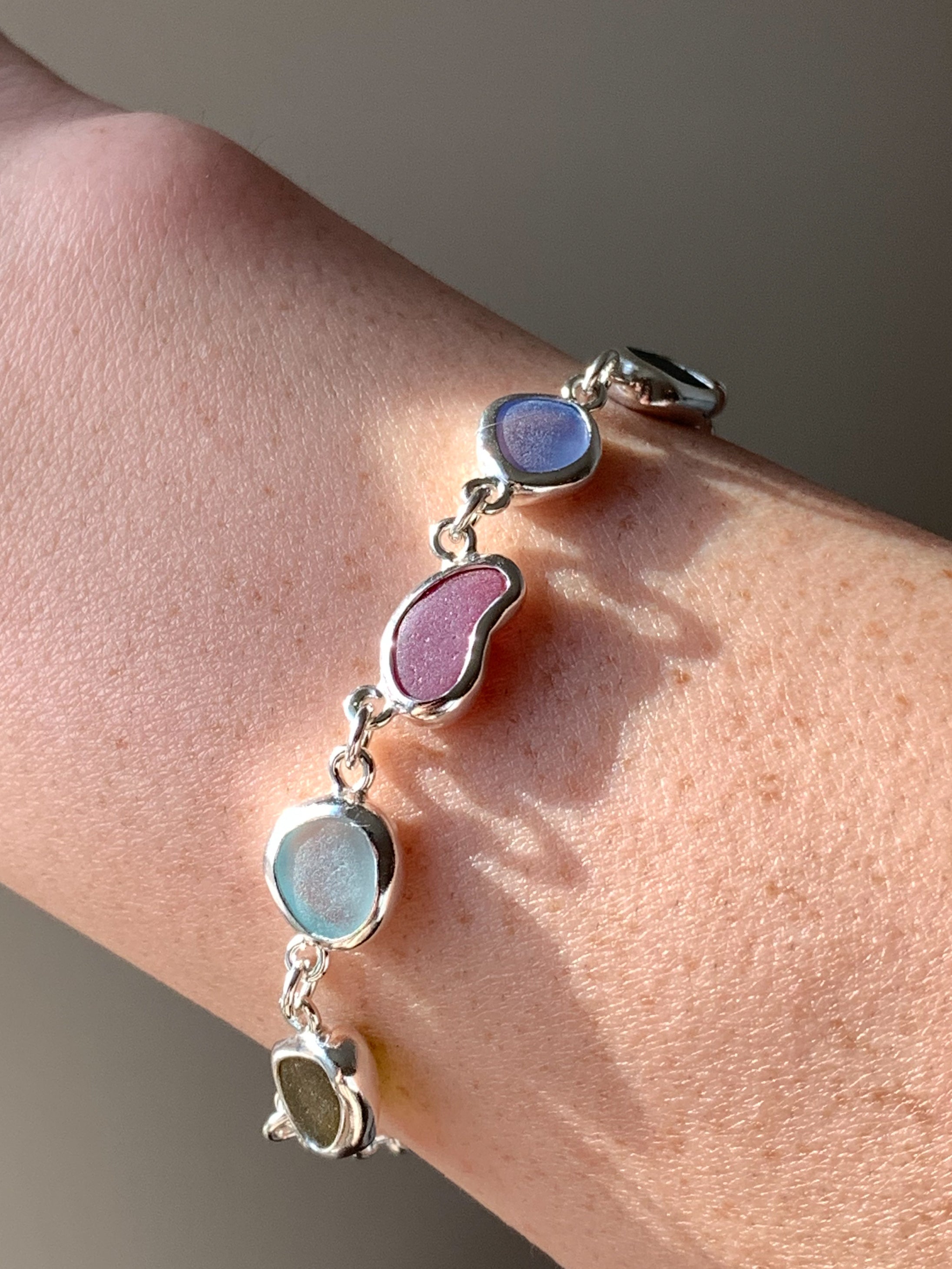 Sea Glass Bracelet (adjustable)