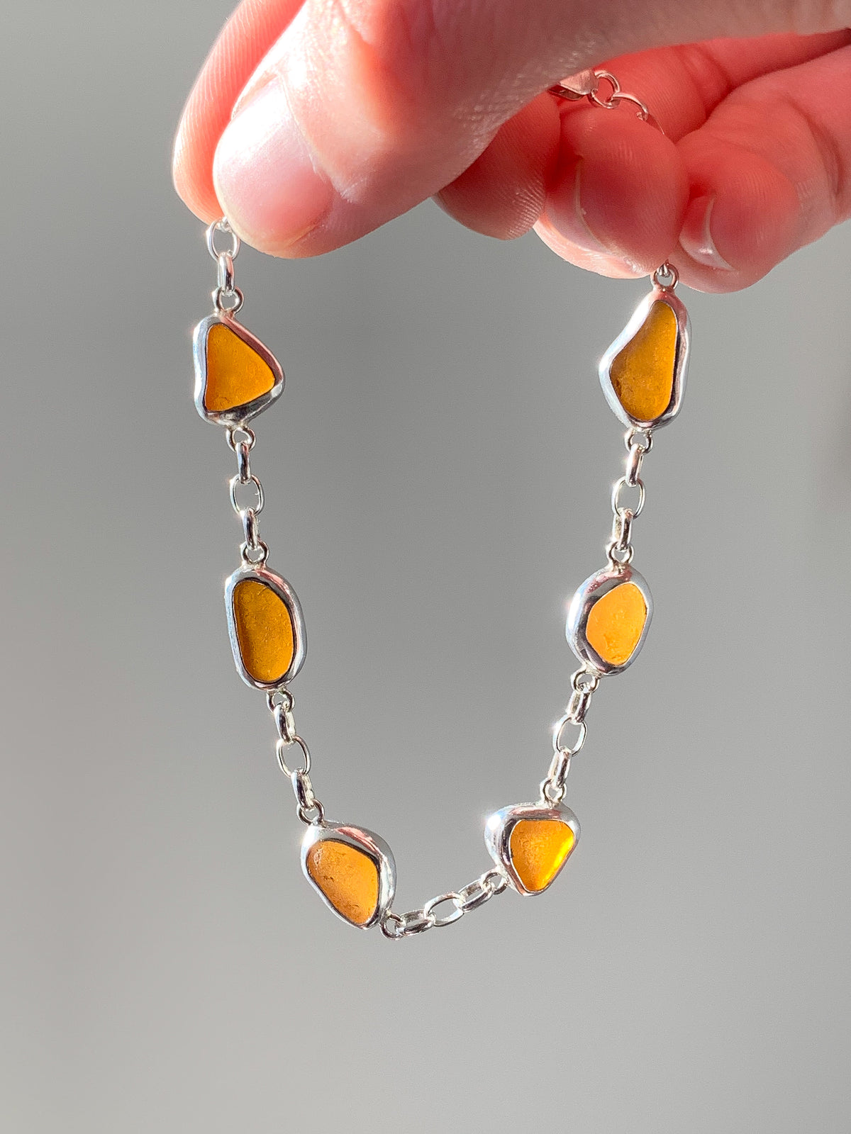 Sea Glass Bracelet (adjustable)