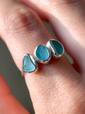 Multi-Sea Glass Ring (US 7)