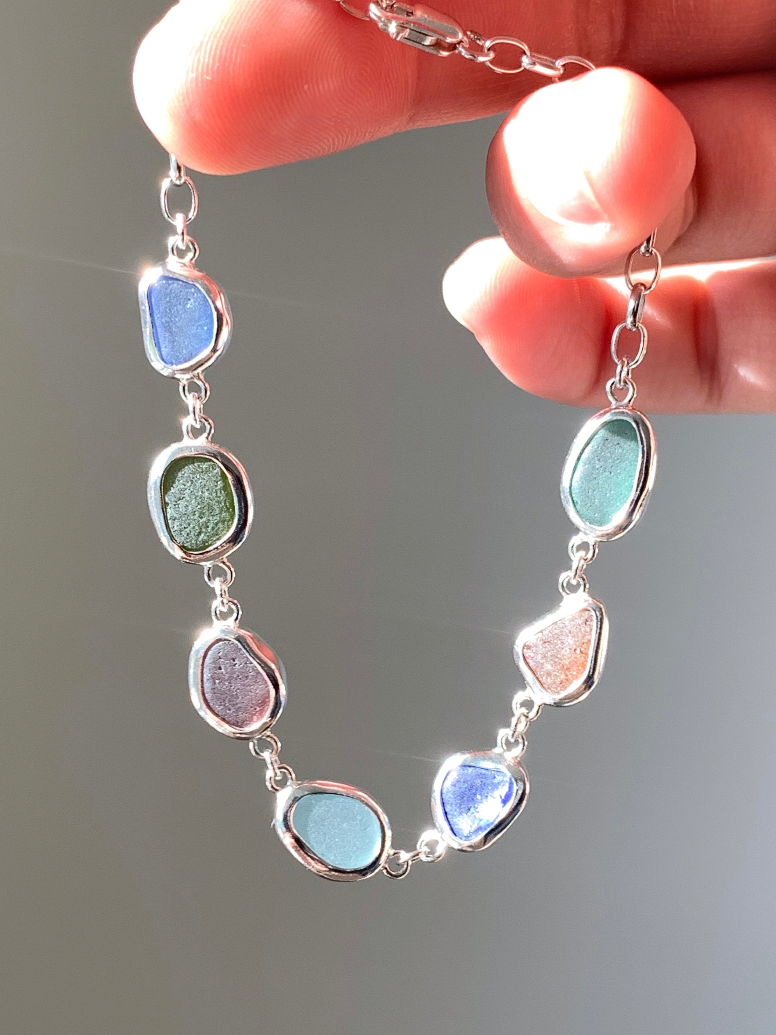 Sea Glass Bracelet (adjustable)