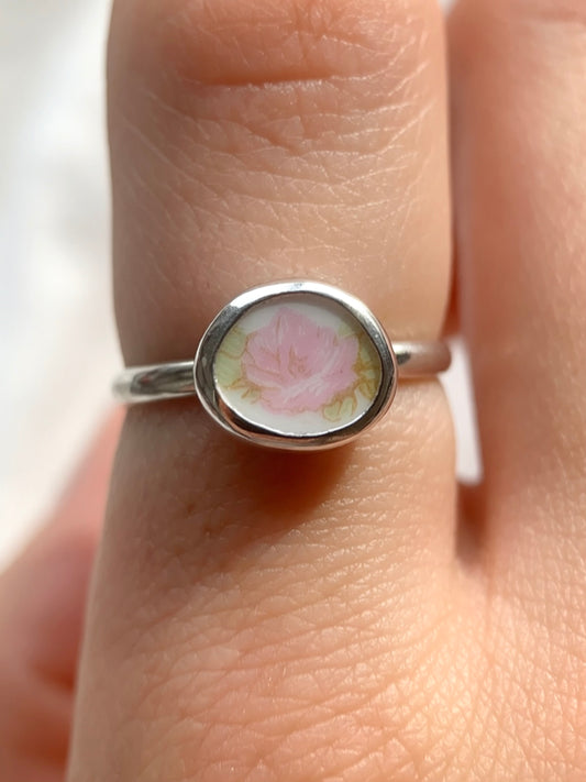 Upcycled Pottery Ring (US 6.5)