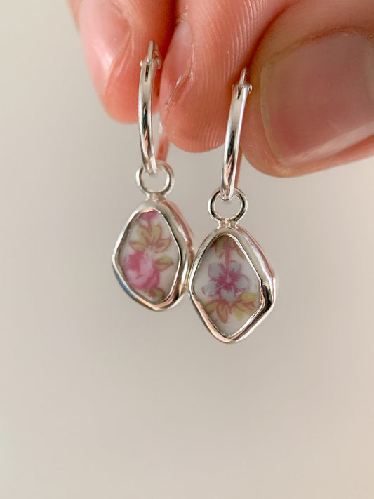 Upcycled Pottery Earrings