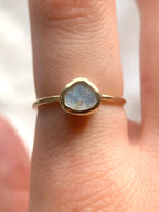 Upcycled Pottery Ring in Gold (US 6.75)