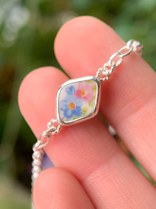 Upcycled Pottery Bracelet