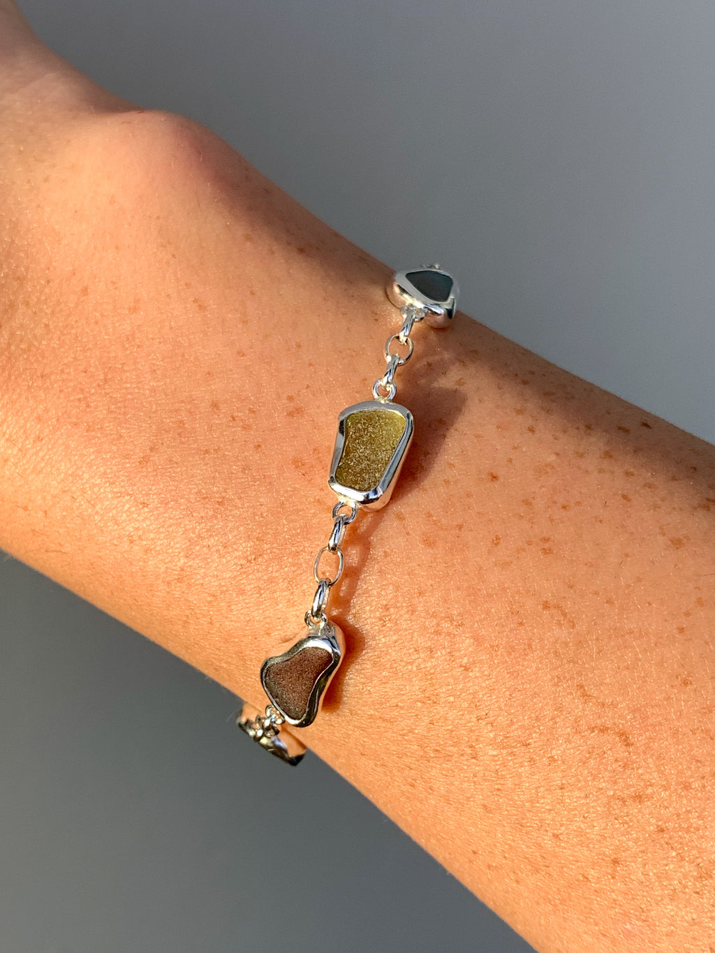 Sea Glass Bracelet (adjustable)