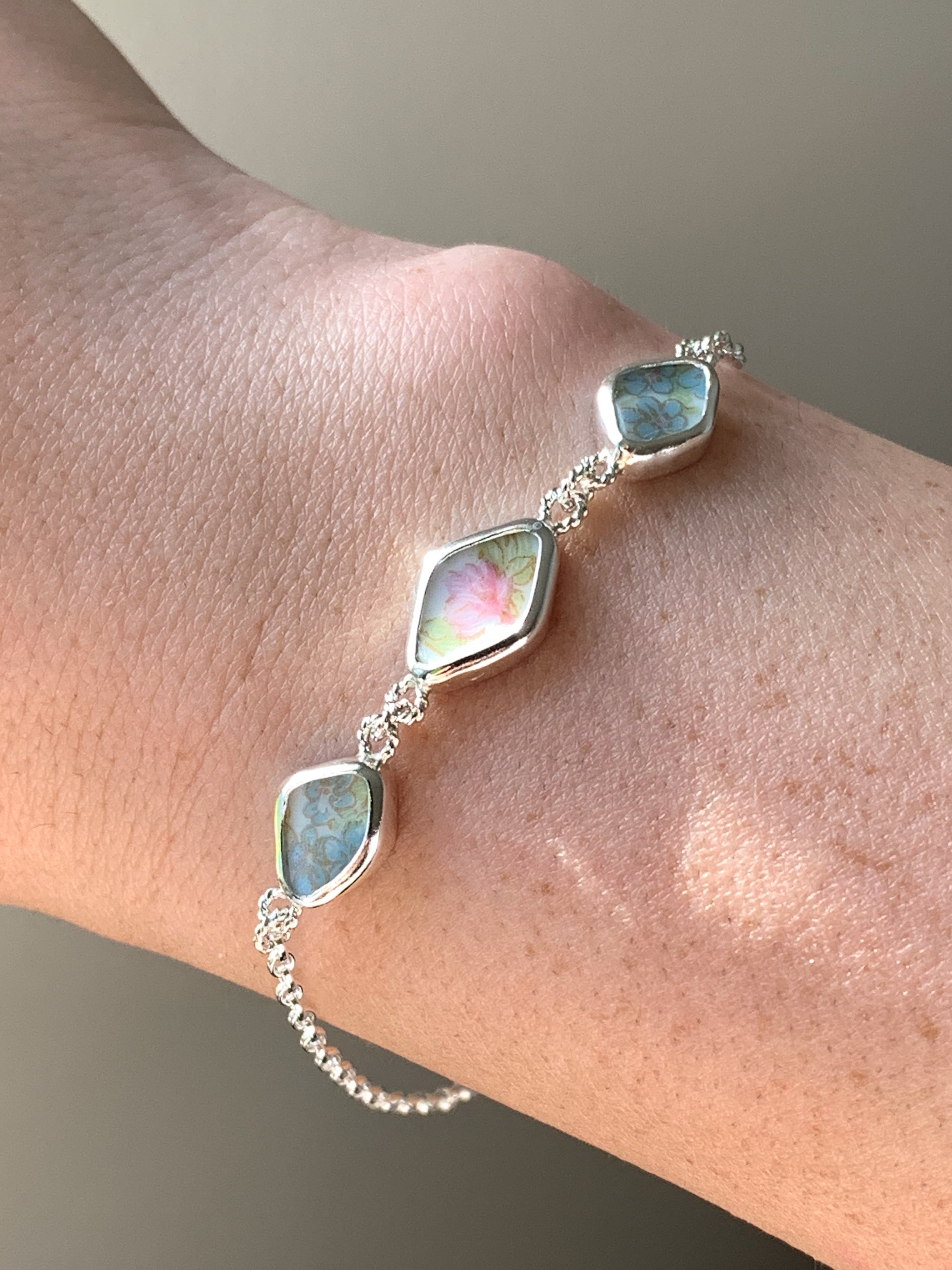 Upcycled Pottery Bracelet (not adjustable)
