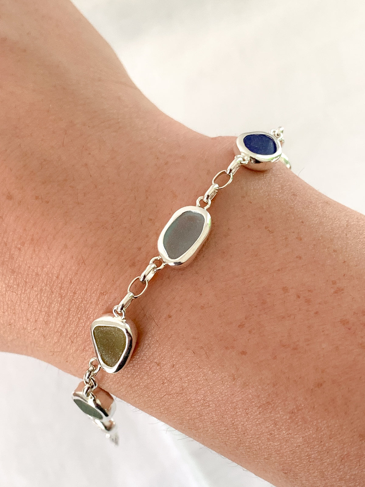 Sea Glass Bracelet (adjustable)