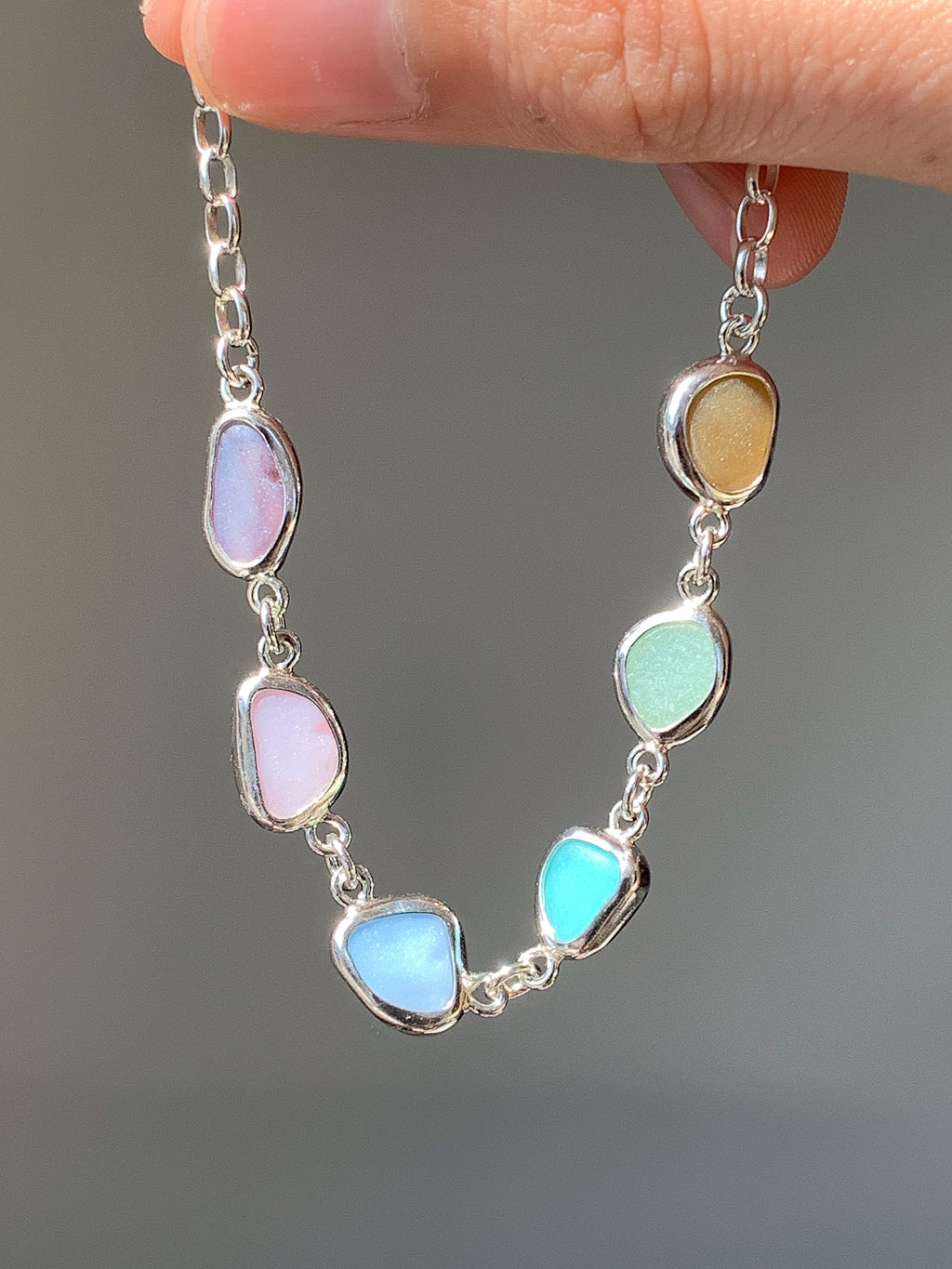 Sea Glass Bracelet (adjustable)