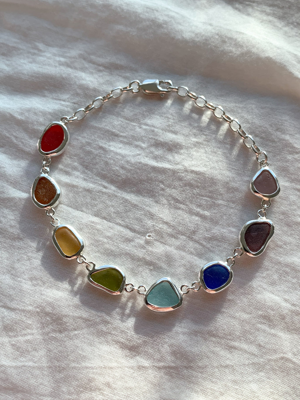 Sea Glass Bracelet (adjustable)