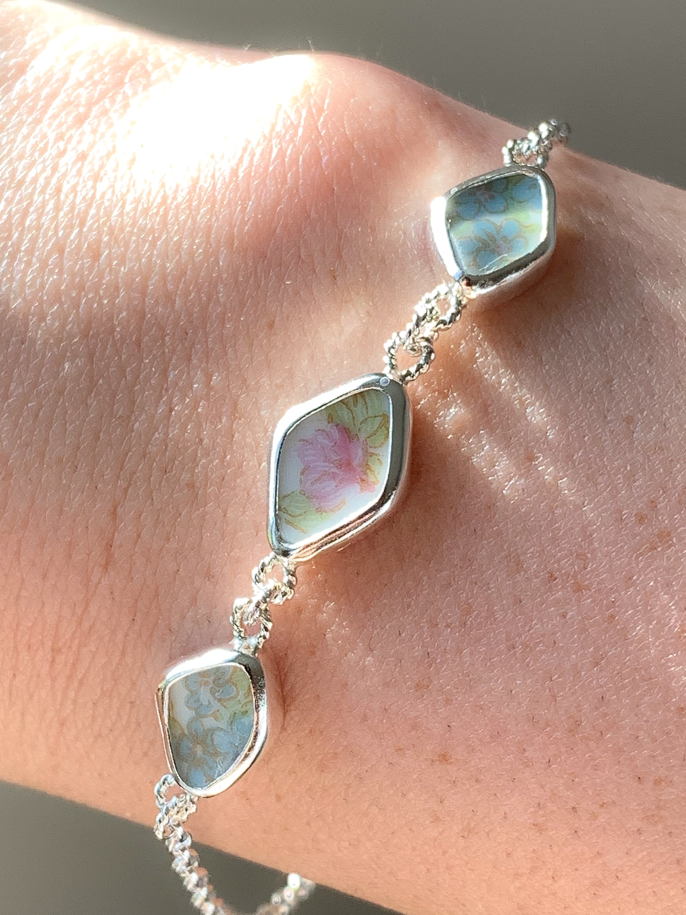 Upcycled Pottery Bracelet (not adjustable)