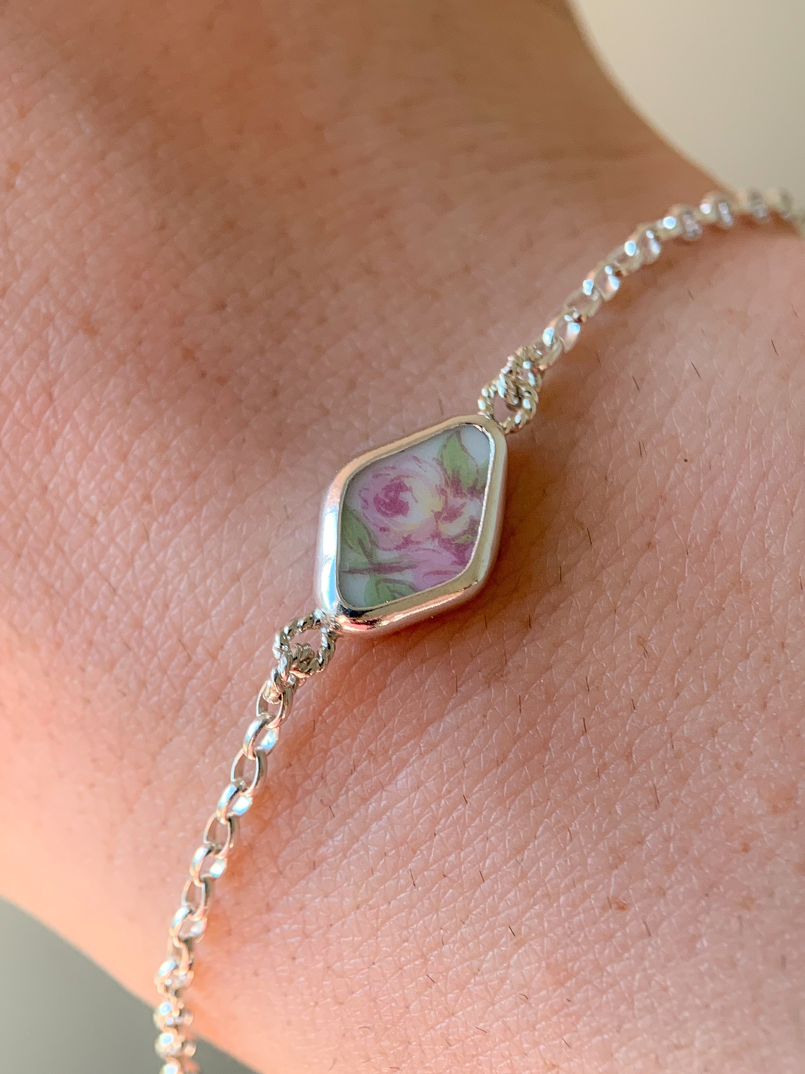 Upcycled Pottery Bracelet (not adjustable)