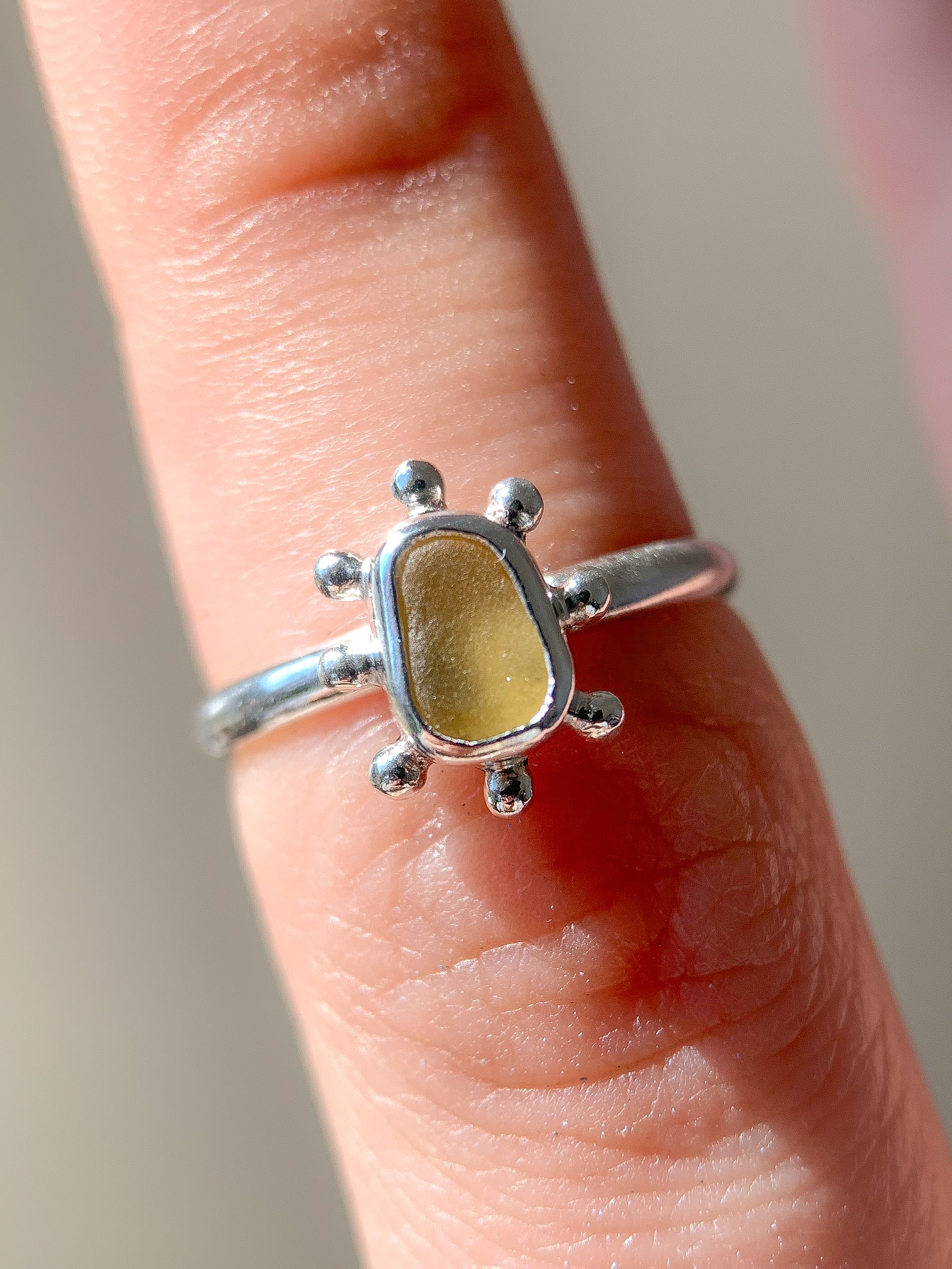 Sea Glass Sun Ring (US 5)