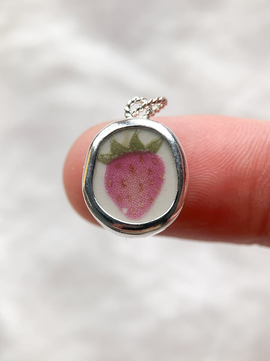 Upcycled Pottery Charm (No Chain)