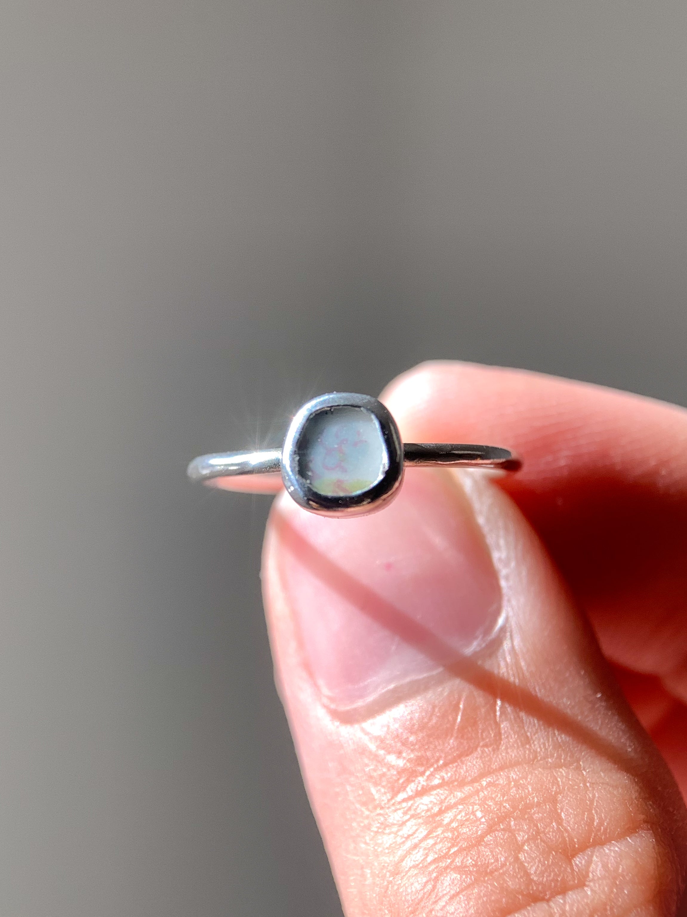 Upcycled Pottery Ring (US 5)