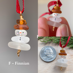 Sea Glass Snowman Ornament - Classic ⛄️