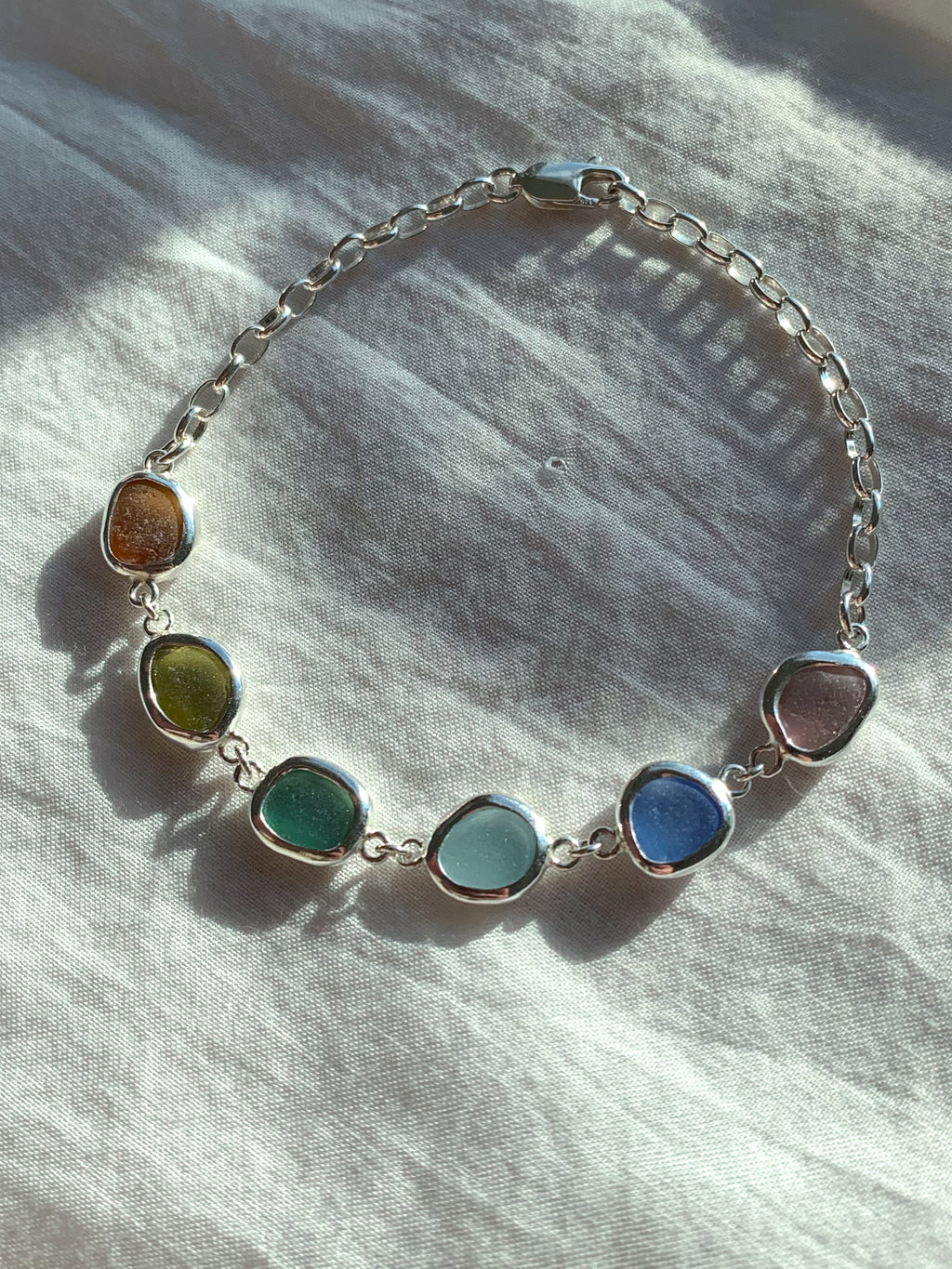 Sea Glass Bracelet (adjustable)