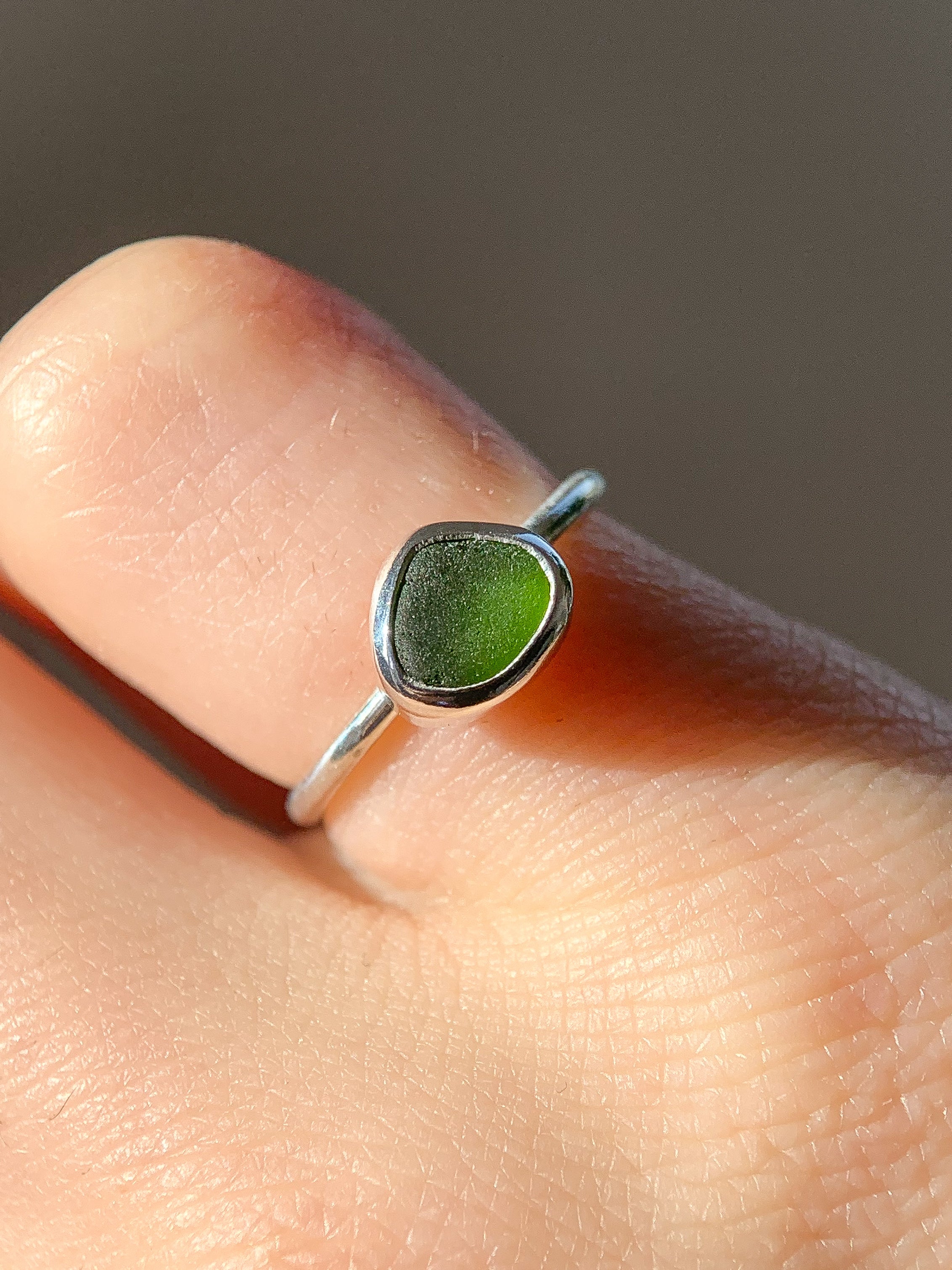 Sea Glass Ring (US 3.5)