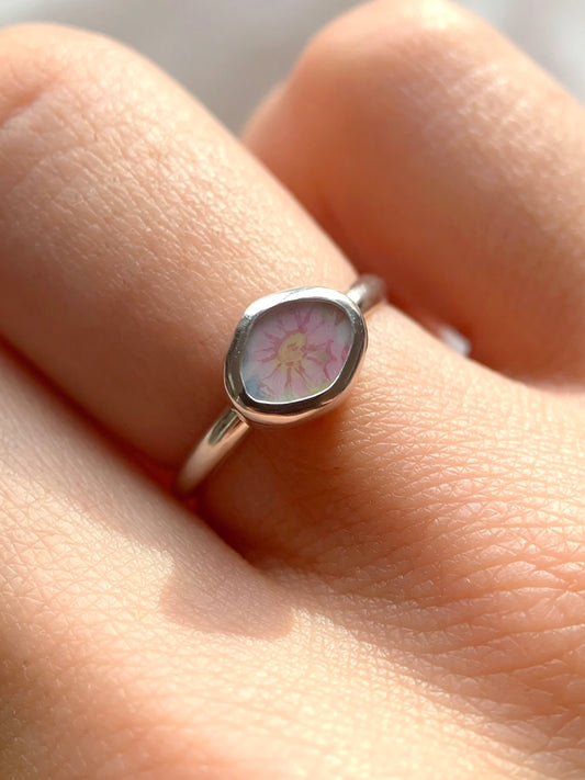 Upcycled Pottery Ring (US 5)