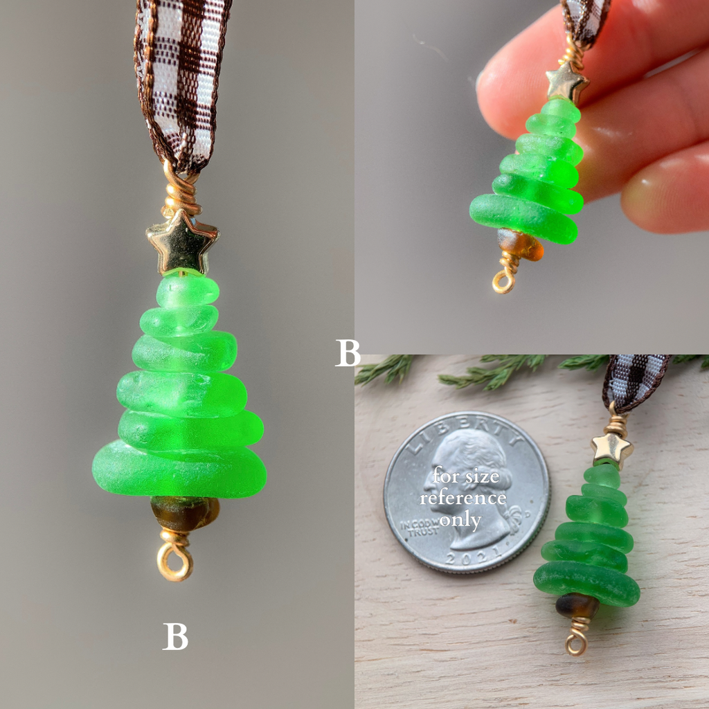 Sea Glass Tree Ornaments 🎄