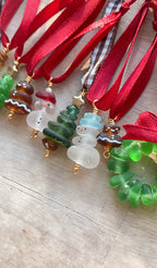 Sea Glass Christmas Ornaments