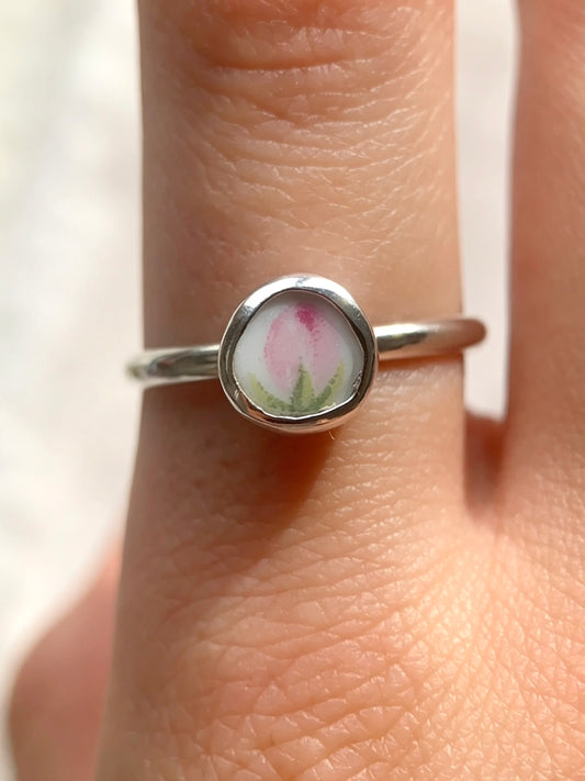 Upcycled Pottery Ring (US 9)