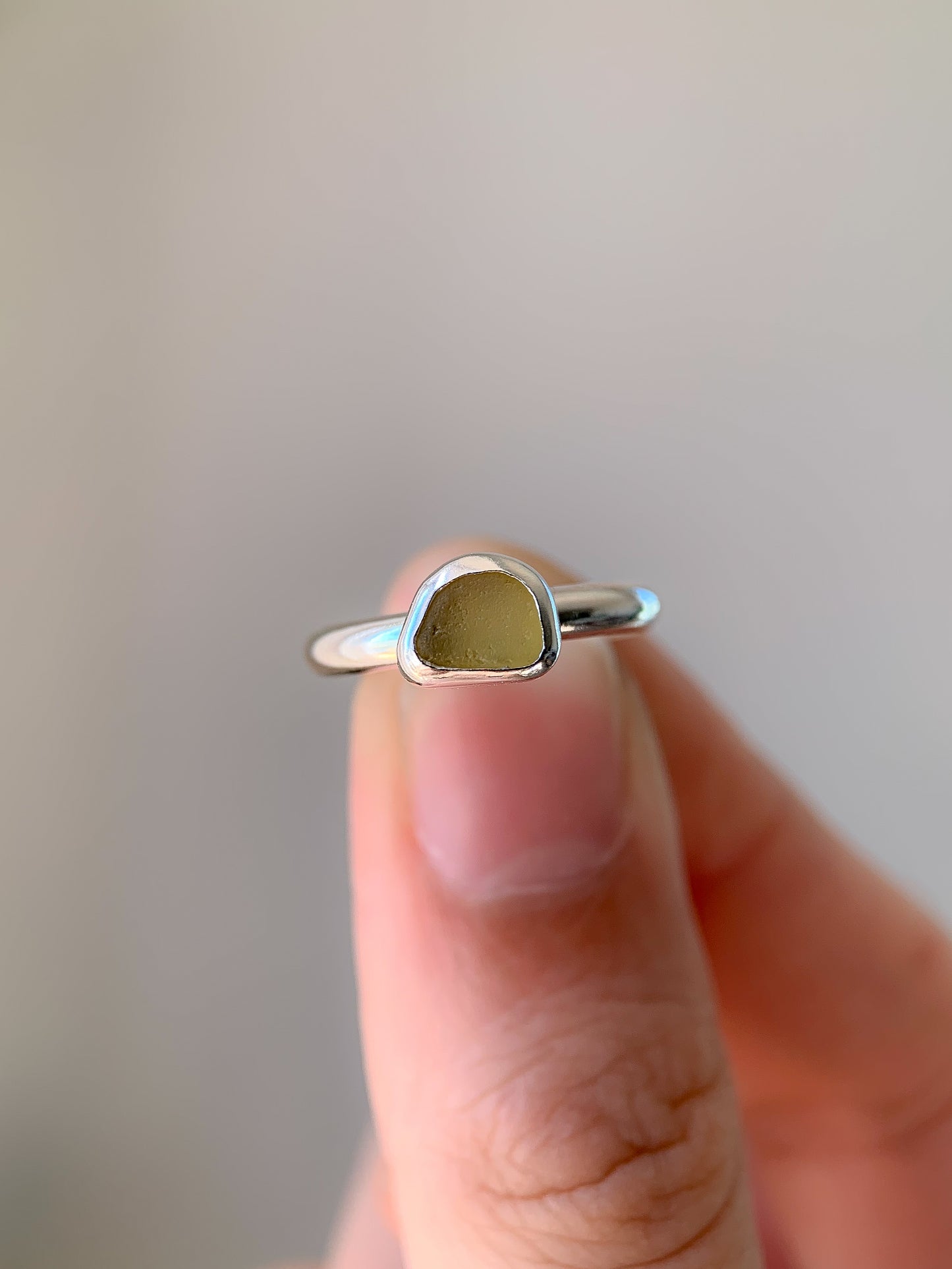 Sea Glass Ring (US 4.25)