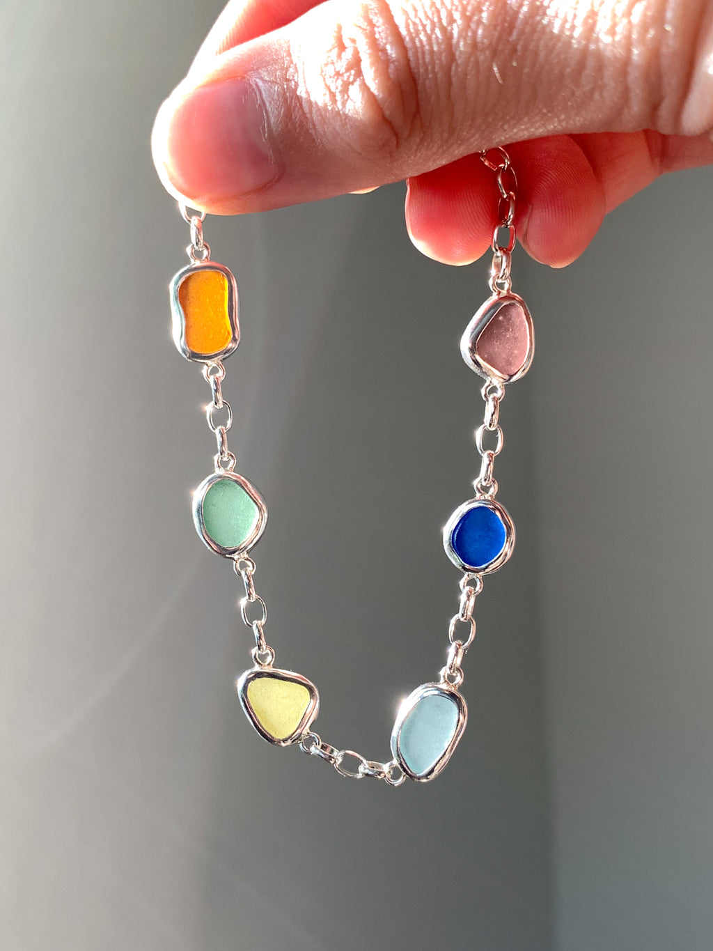 Sea Glass Bracelet (adjustable)