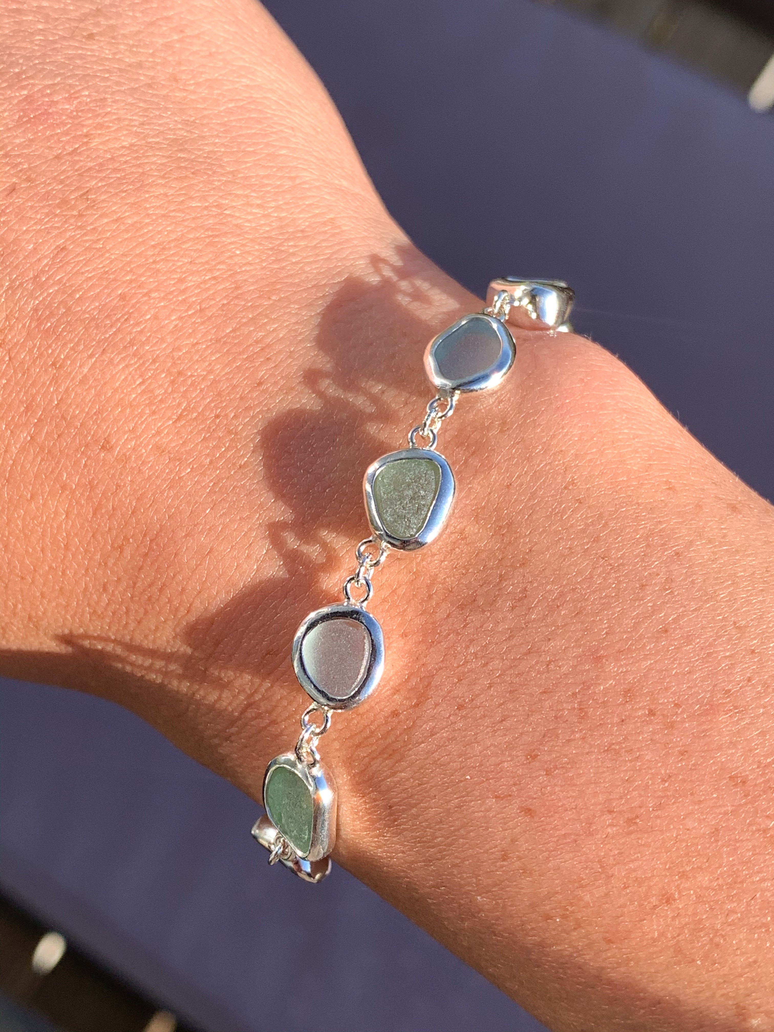 Sea Glass Bracelet (adjustable)