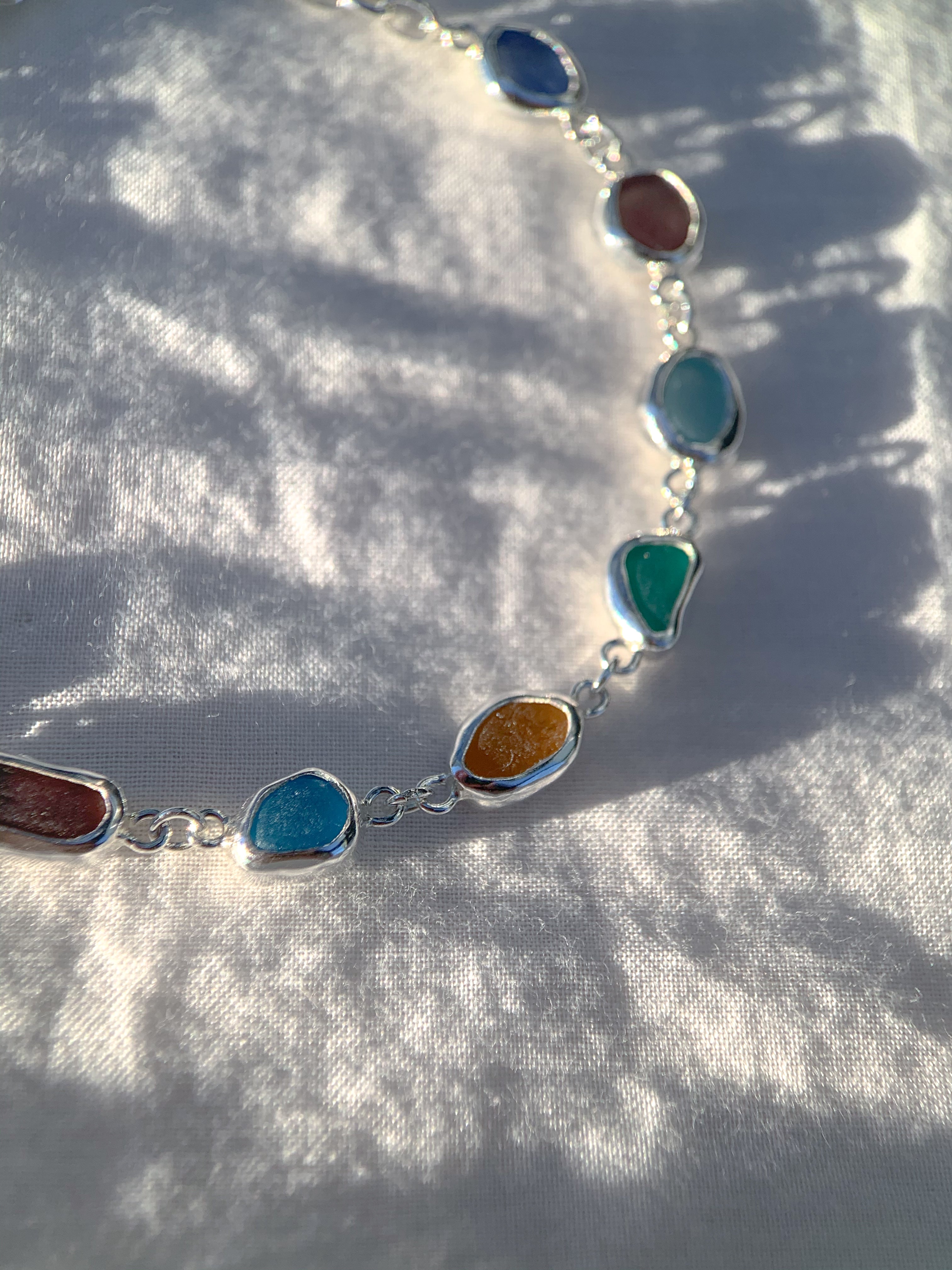 Sea Glass Bracelet (adjustable)