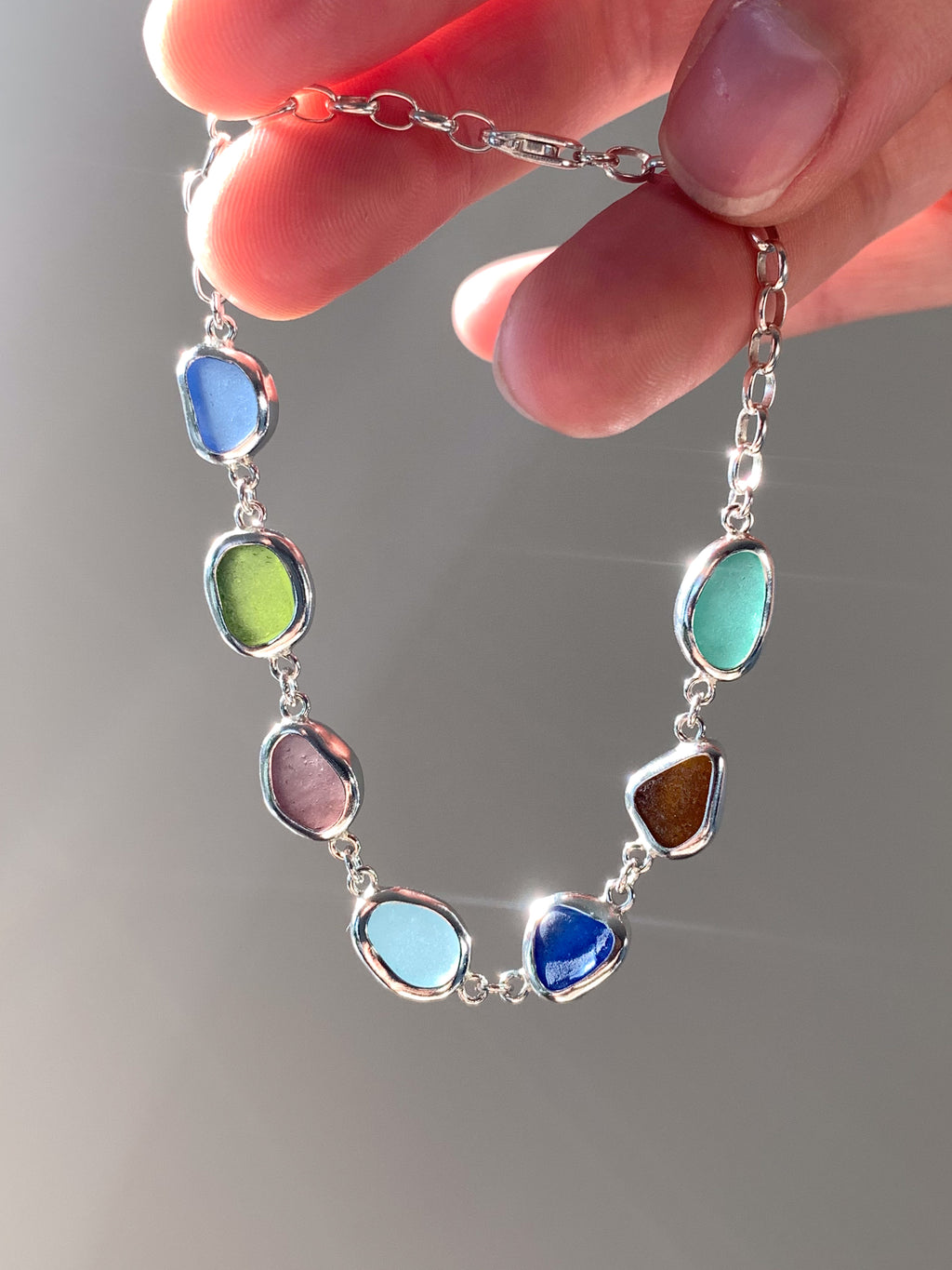 Sea Glass Bracelet (adjustable)